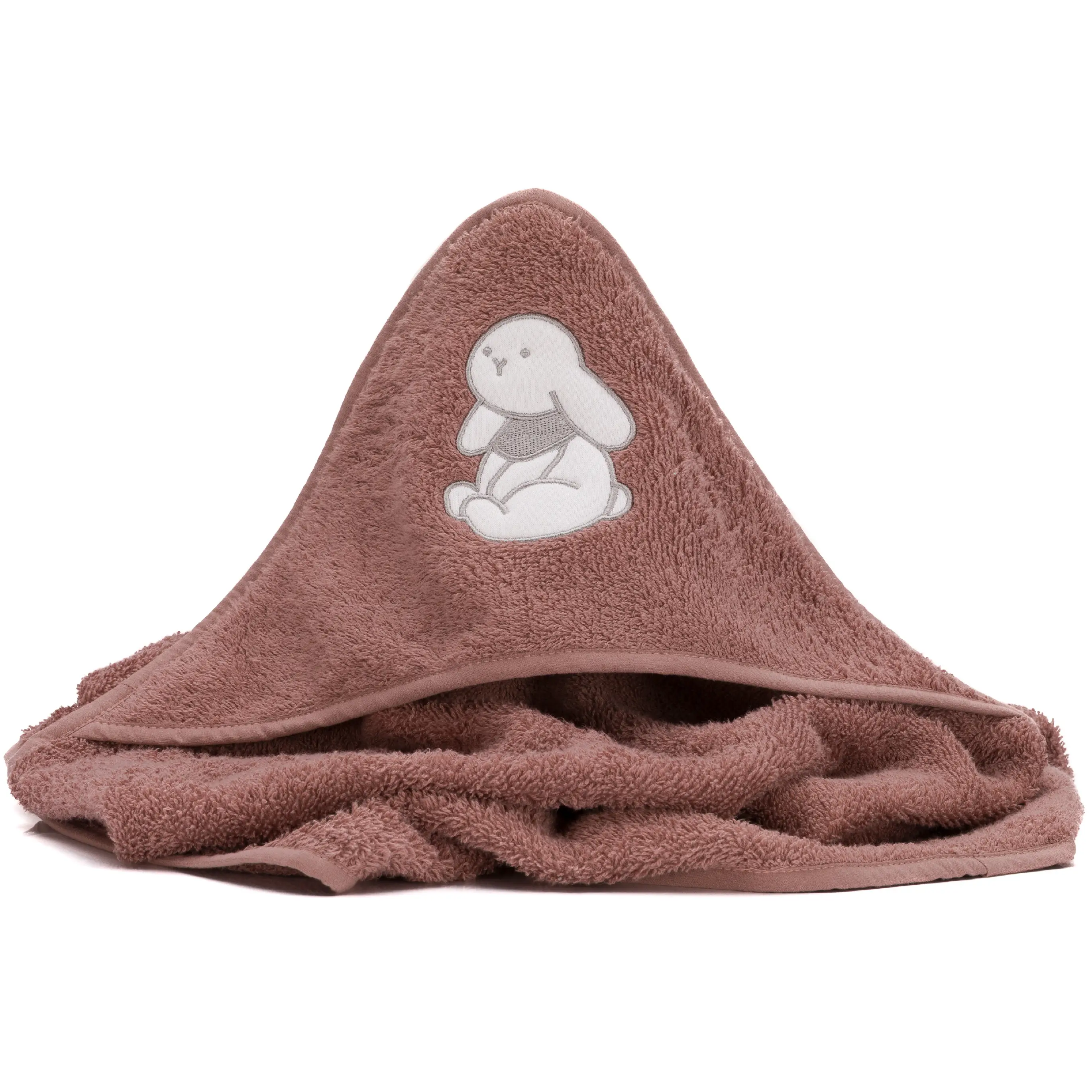 Fillikid Osuška s kapucňou rabbit pink 75x75 cm