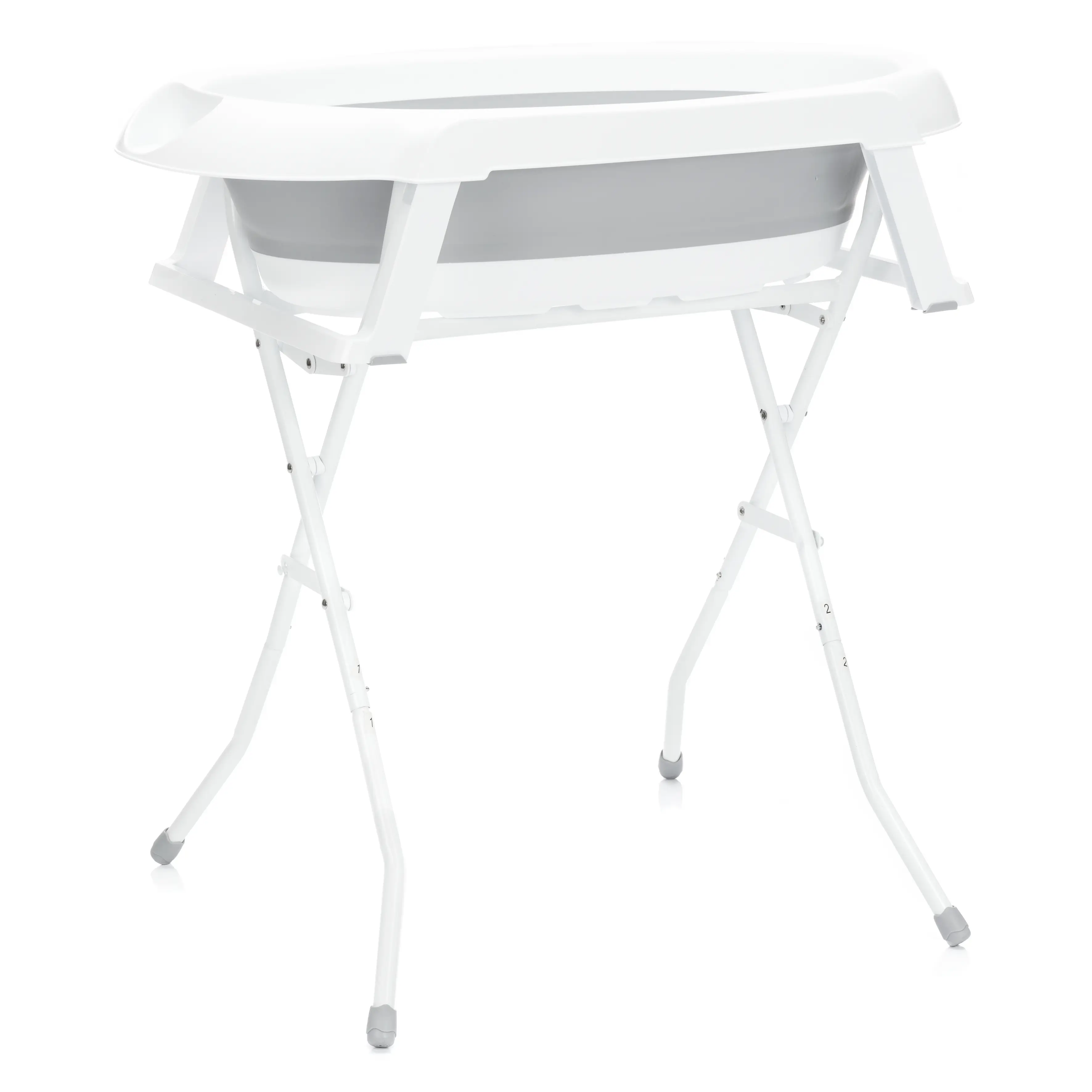 Fillikid Skládací dětská vanička grey-white + stojan na vaničku