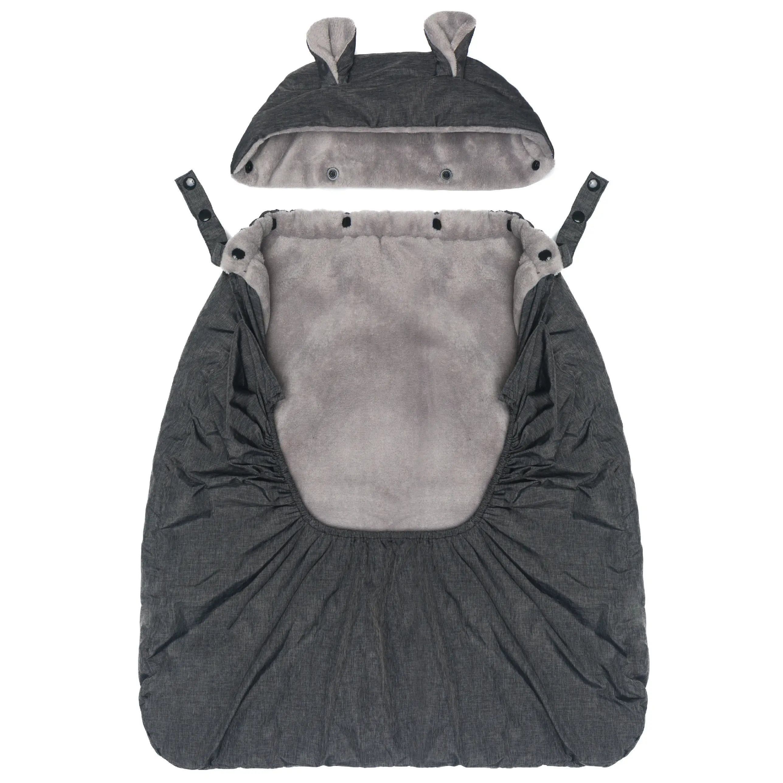 Fillikid Zateplený poťah na nosítko coral fleece grey