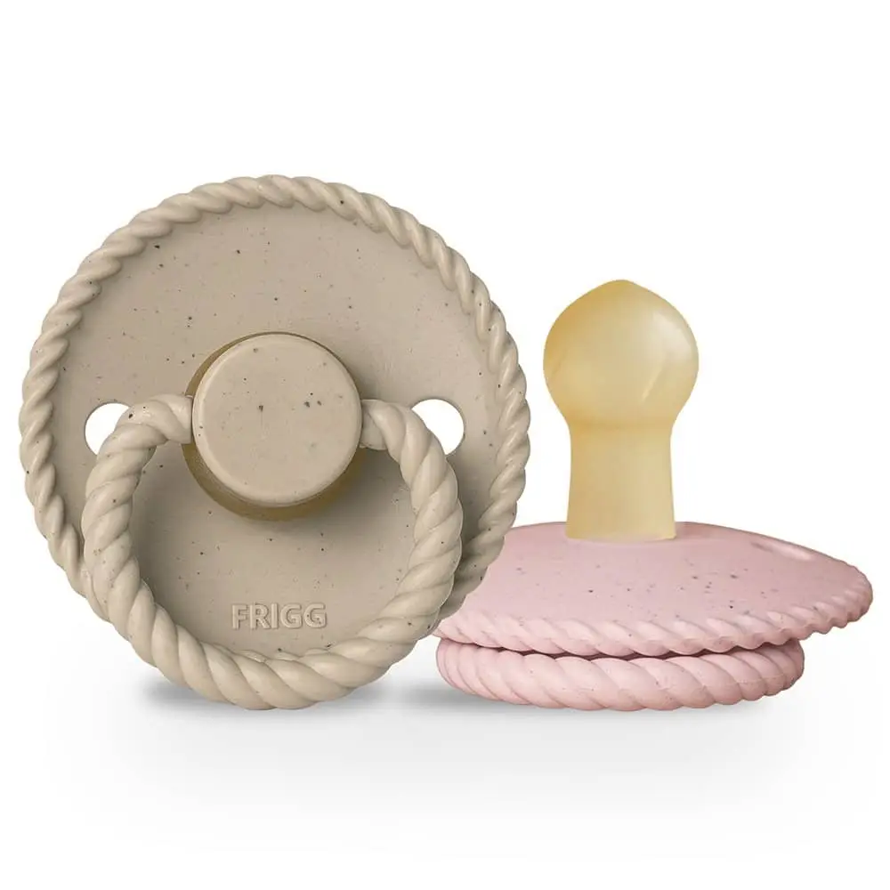 FRIGG DVOJBALENIE CUMLÍKOV MINI MOCHA CAPPUCCINO/ ROSE LATTE, 0-6M, KAUČUK