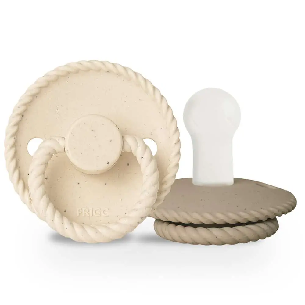 FRIGG DVOJBALENIE CUMLÍKOV MINI MOCHA VANILLA CREAM/ CAPPUCCINO, 6-18M, SILIKÓN