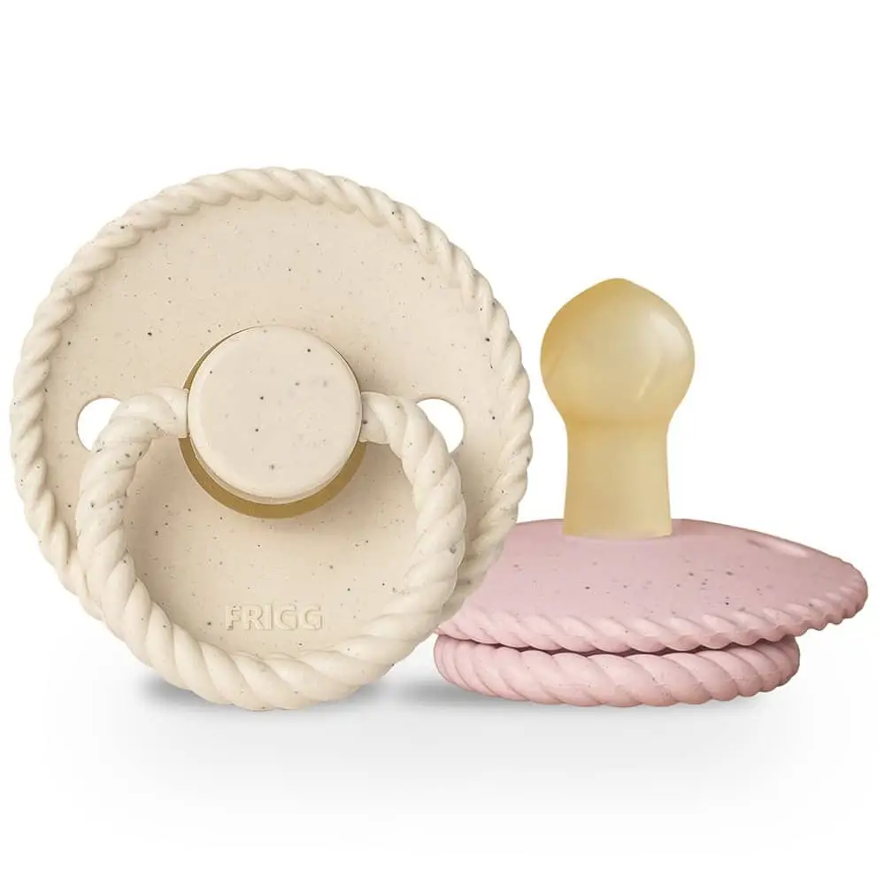 FRIGG DVOJBALENIE CUMLÍKOV MINI MOCHA VANILLA CREAM/ ROSE LATTE, 0-6M, KAUČUK