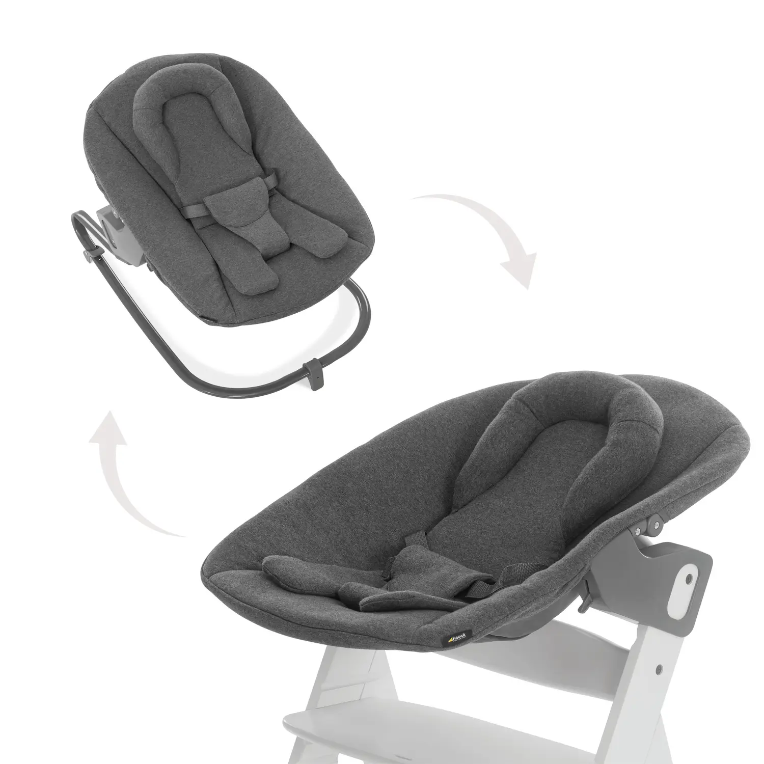 Hauck Kresielko Alpha Premium, jersey charcoal k stoličke Alpha +