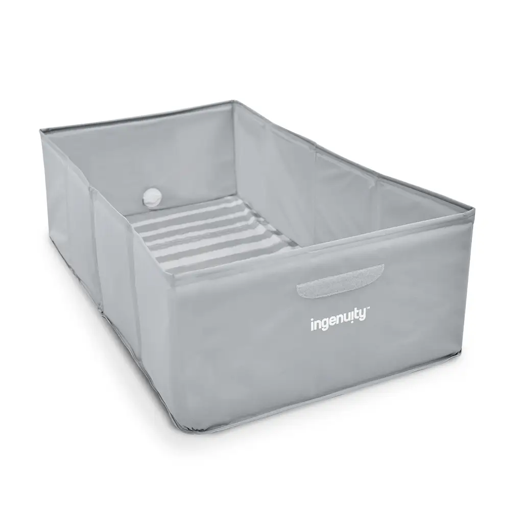 INGENUITY Vanička na cesty skladacia Tuckaway šedá 12m+
