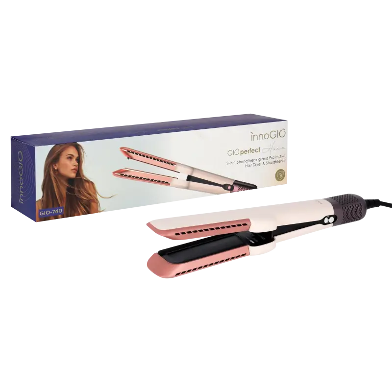 innoGIO GIOperfect ochranný fén a žehlička na vlasy 2v1 GIO-740