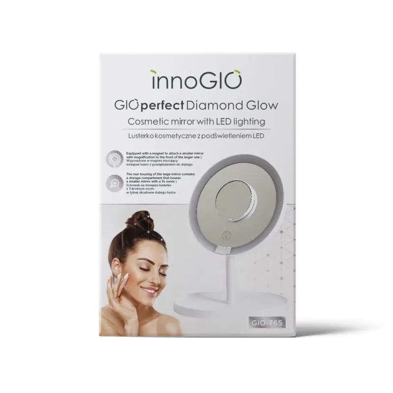 innoGIO Kozmetické zrkadlo GIOperfect Diamond Glow