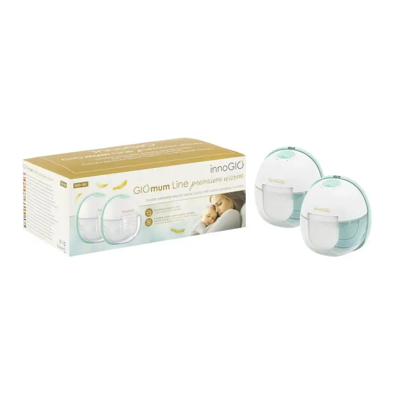 innoGIO Prenosná elektrická odsávačka materského mlieka GIOmum Line Premium Warm Double