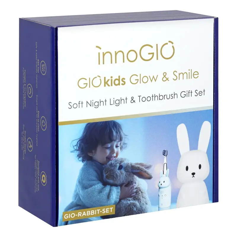 innoGIO RABBIT set Blue (lampička + sonická zubná kefka)