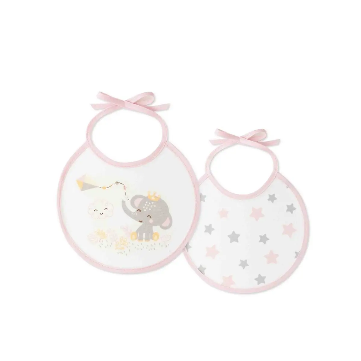 INTERBABY PODBRADNÍK SLONÍK 20×20 cm – 2 ks – ružový