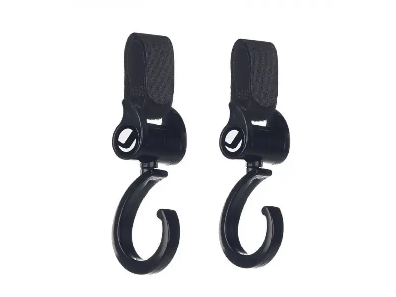 JANE Háčiky na kočík 2 ks Black