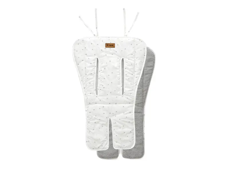 JANE Podložka do kočíka obojstranná Flappy Grey