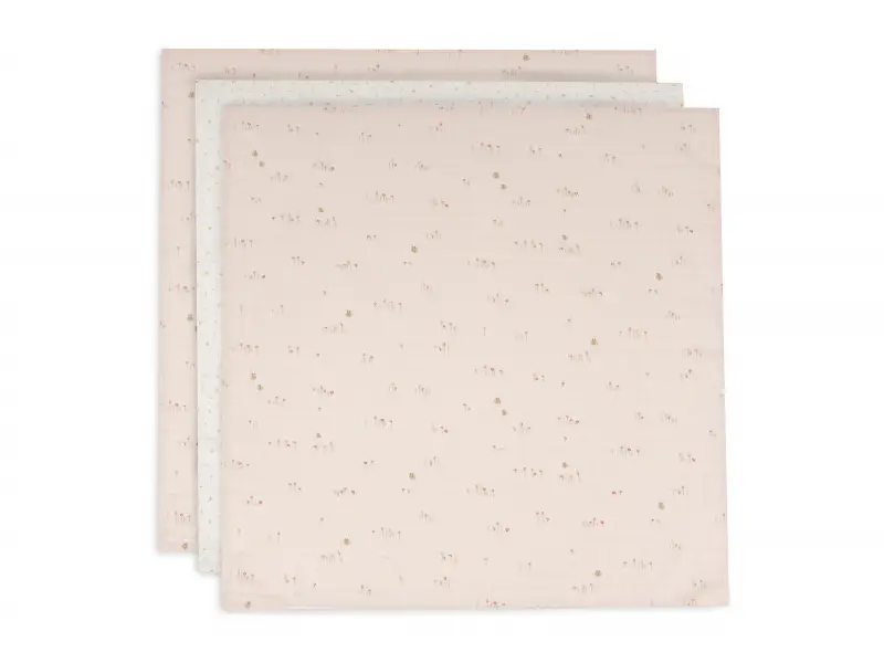 Jollein Plienky 3 ks 70x70 cm Pretty Picnic
