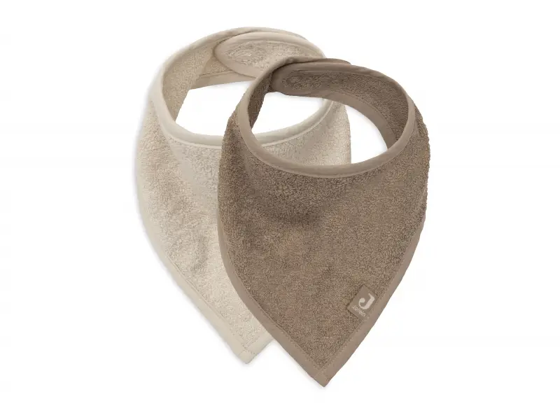 Jollein Podbradník bandana 2ks Sand / Milky Coffee