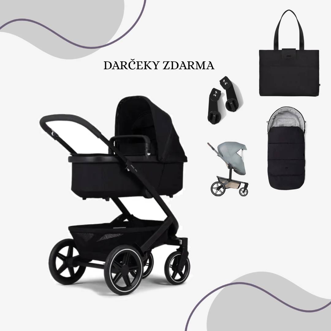 Joolz Geo 3 BUNDLE kompletný set Brilliant black + Darčeky ZDARMA