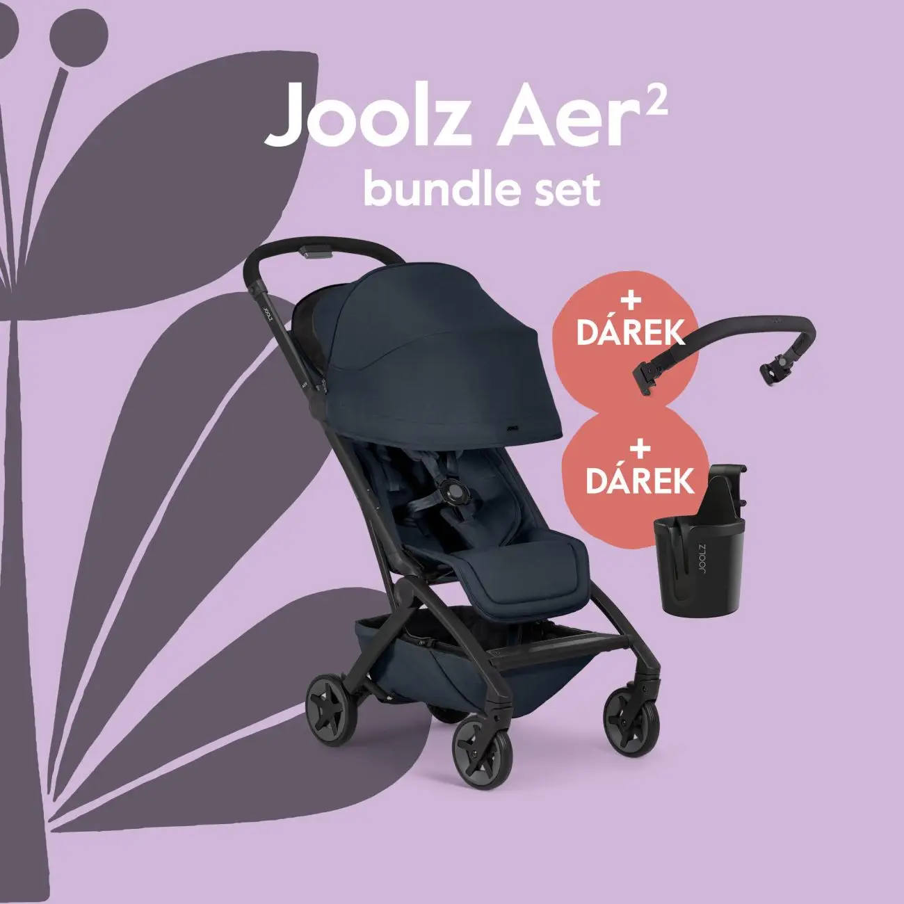 Joolz AER 2 kočík BUNDLE SET Dark Navy blue