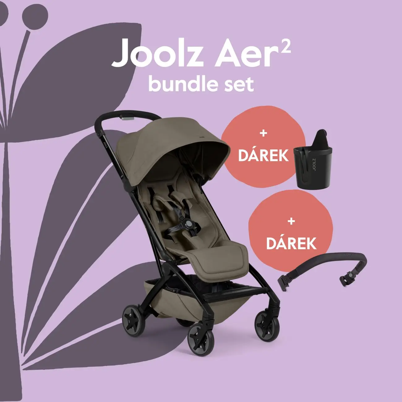 Joolz AER 2 kočík BUNDLE SET Hazel brown