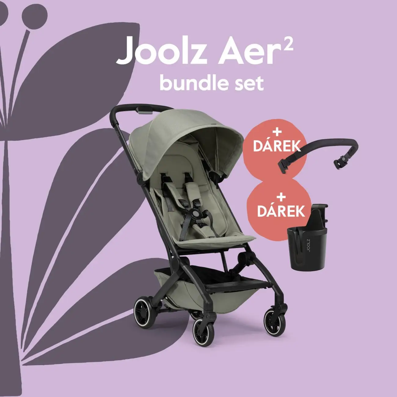 Joolz AER 2 kočík BUNDLE SET Sage green