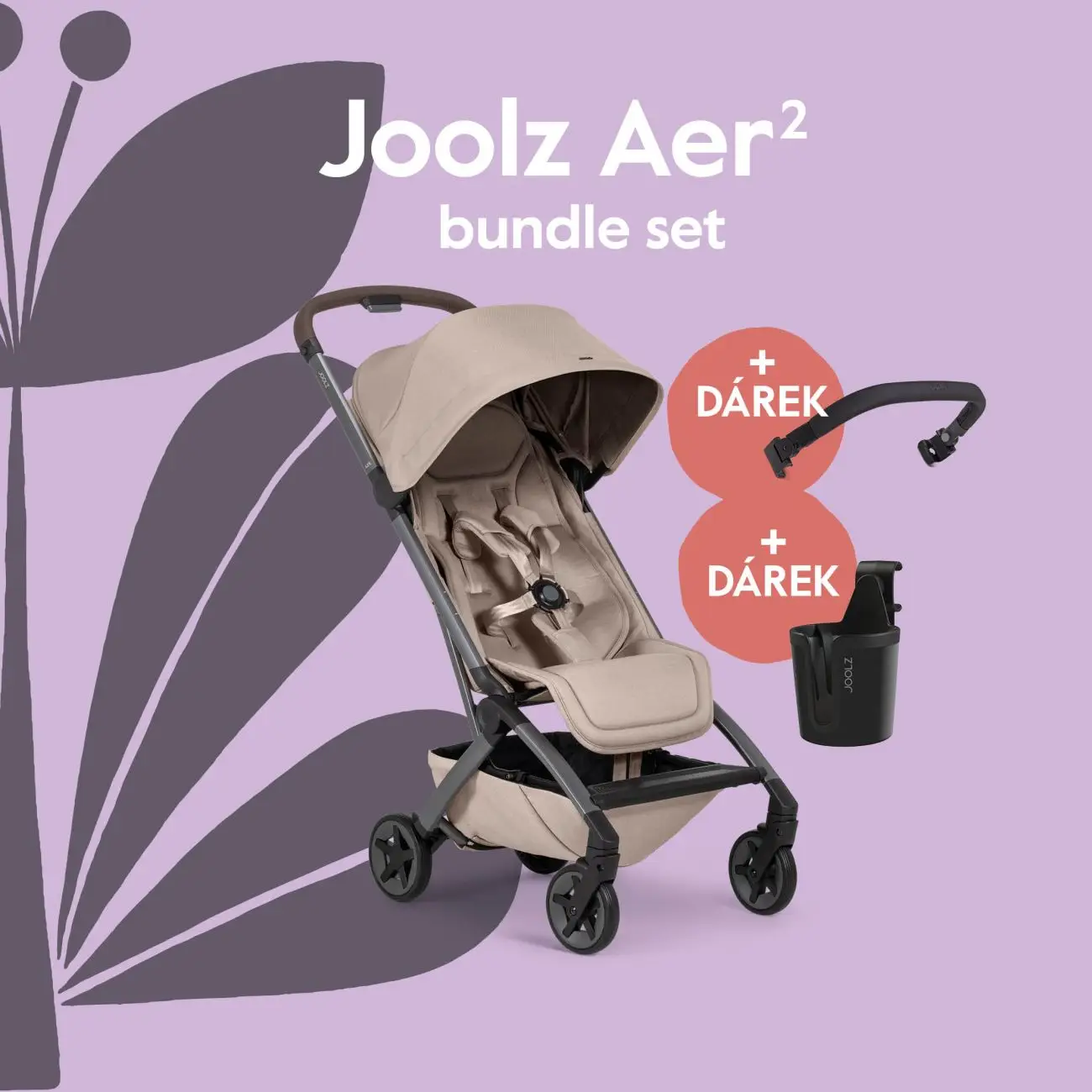 Joolz AER 2 kočík BUNDLE SET Sandy taupe
