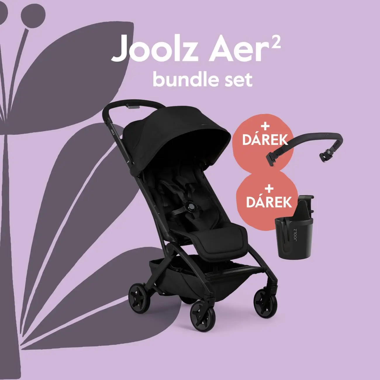 Joolz AER 2 kočík BUNDLE SET Space black