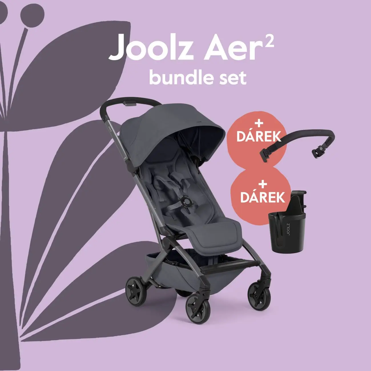 Joolz AER 2 kočík BUNDLE SET Stone grey