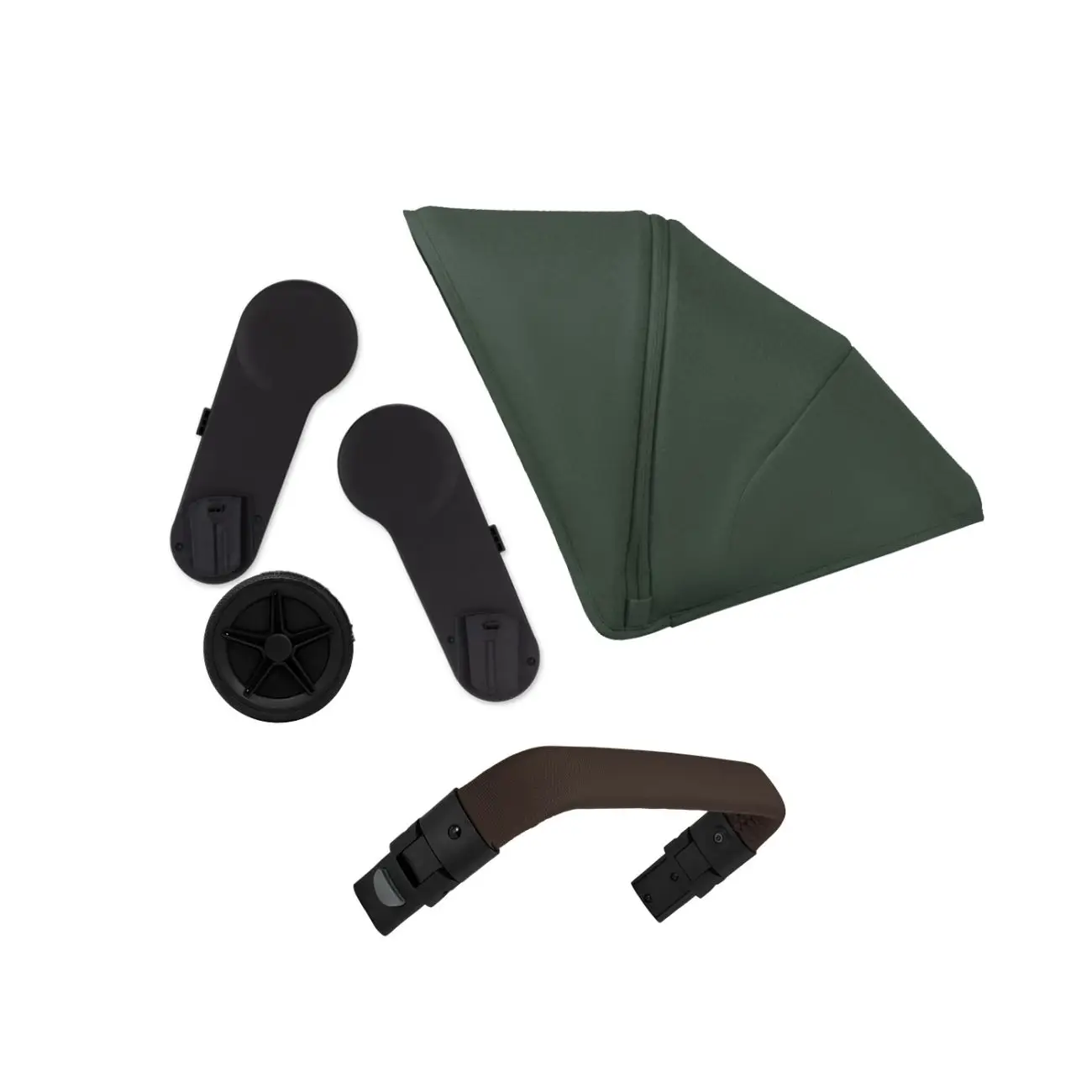 Joolz Geo⁵/3 DUO komplet Forest green madlo Dark brown carbon
