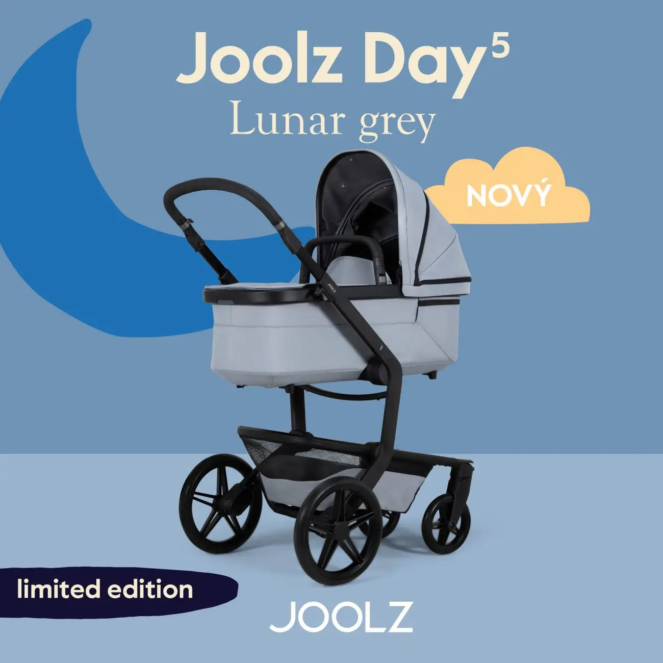 Joolz Day 5 kočík kompletný set Special Lunar grey + DEKA darček