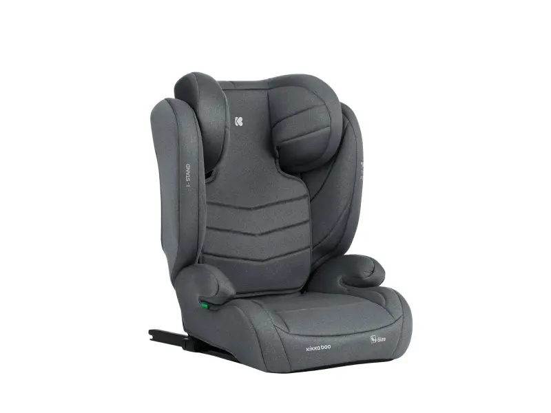 KikkaBoo Autosedačka 100-150 cm i-Stand i-SIZE Dark Grey