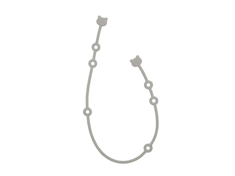 KikkaBoo Držiak na cumlík Platinum Silicone Sand