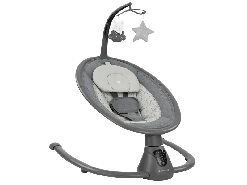 KikkaBoo Hojdacie lehátko elektrické Twiddle Grey