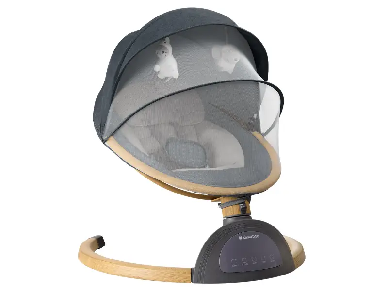 KikkaBoo Hojdacie lehátko elektrické Ashlee Dark Grey