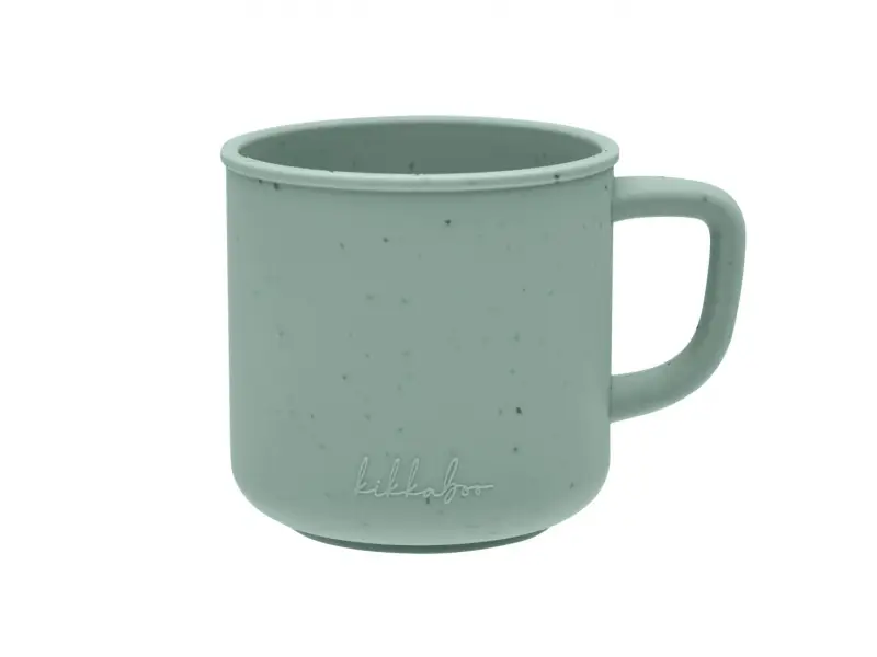 KikkaBoo Hrnček Platinum Silicone Sage
