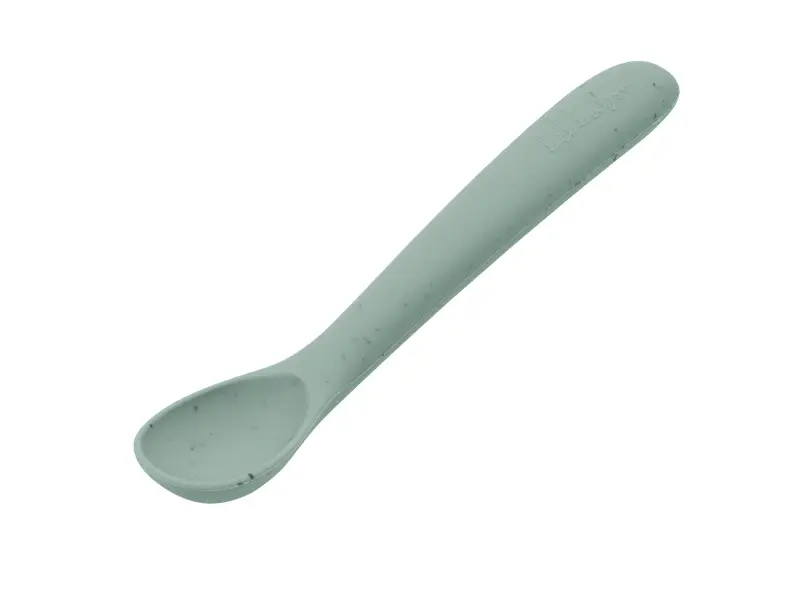 KikkaBoo Lyžička Platinum Silicone Sage