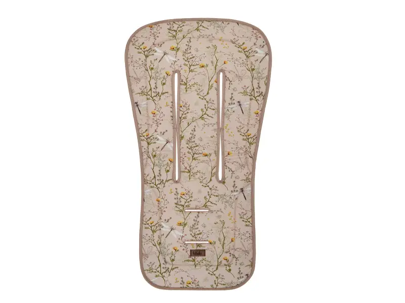 KikkaBoo Sedacia podložka do kočíka Secret Garden Beige