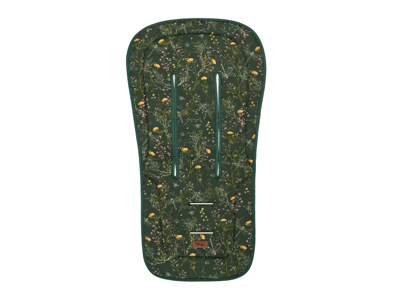 KikkaBoo Sedacia podložka do kočíka Secret Garden Green