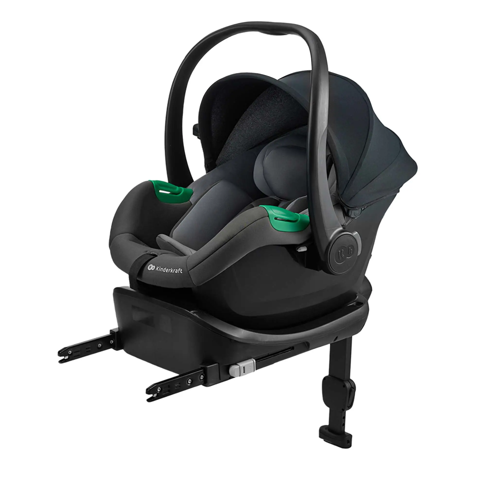 KINDERKRAFT Autosedačka Mink Pro 2 i-size (0-13 kg) a základňa Mink FX 2 Grey