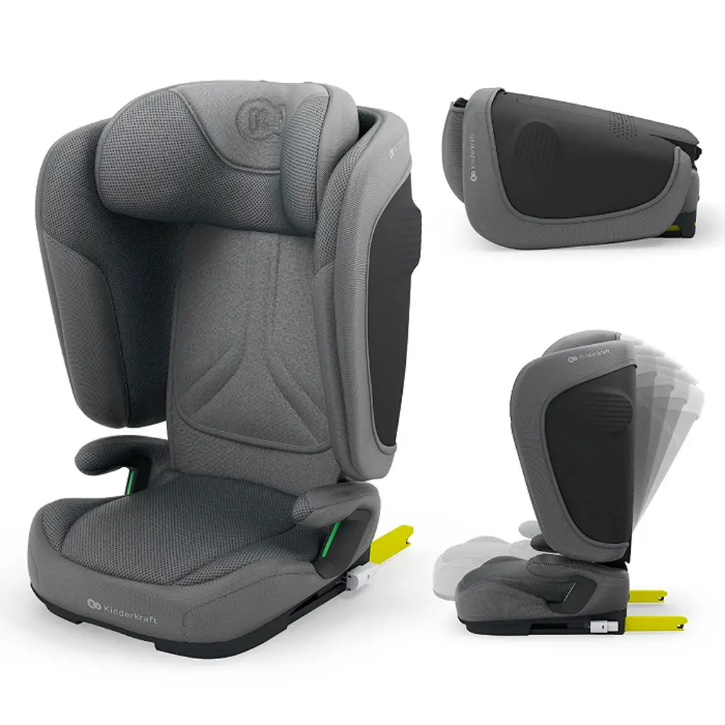 KINDERKRAFT Autosedačka skladacia Unity 2 I-Size Grey