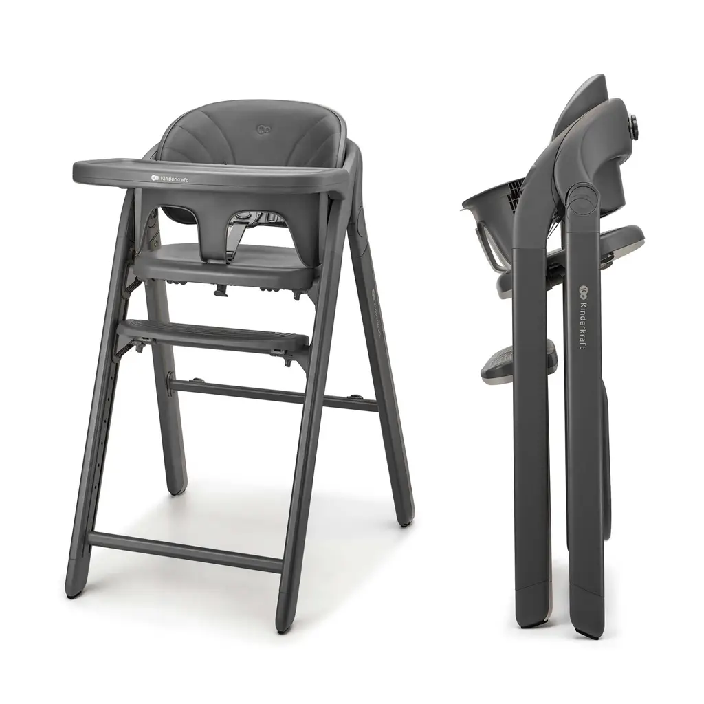 KINDERKRAFT Jedálenská stolička Tino Grey