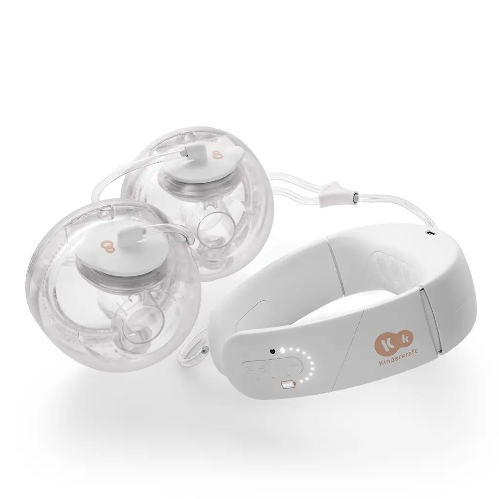 KINDERKRAFT Odsávačka materského mlieka s funkciou ohrevu krku Double Hands-free Gentleneste