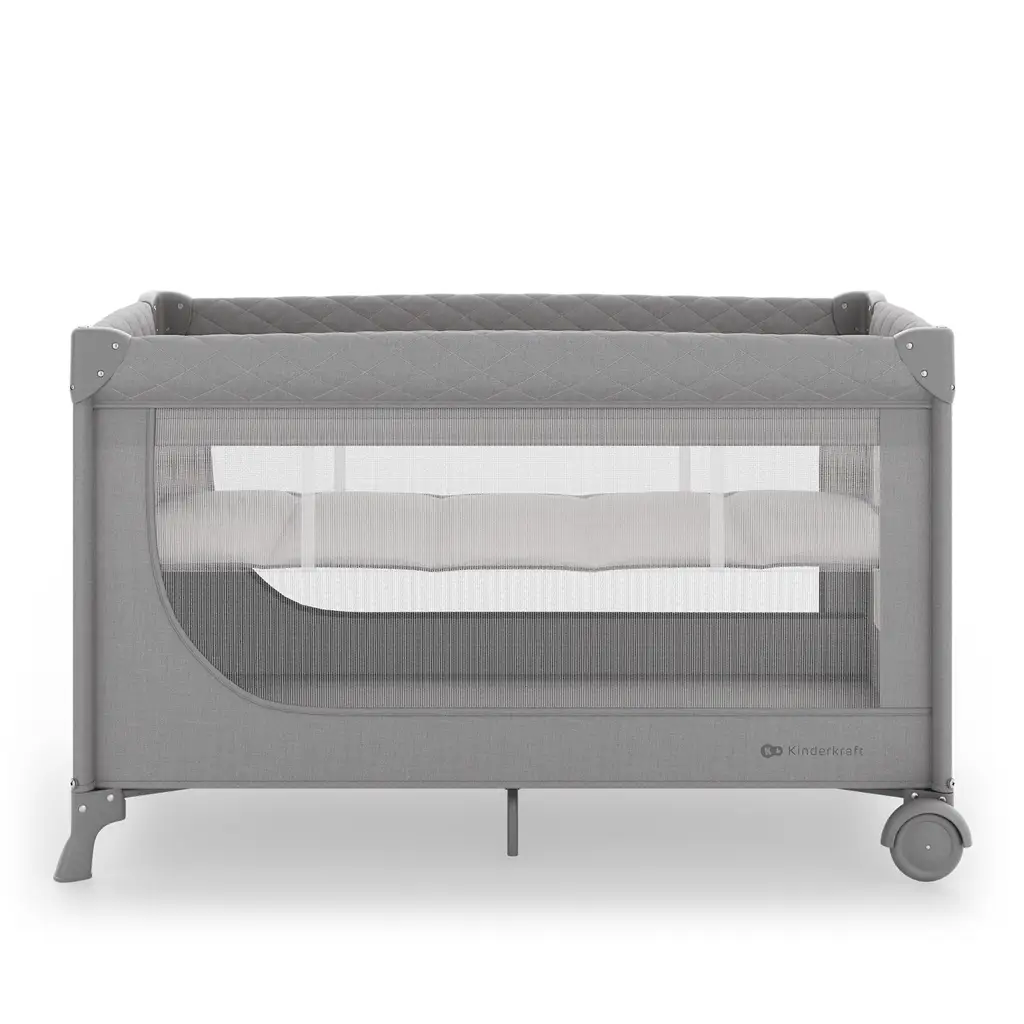 KINDERKRAFT Postieľka cestovná Leody Up Grey
