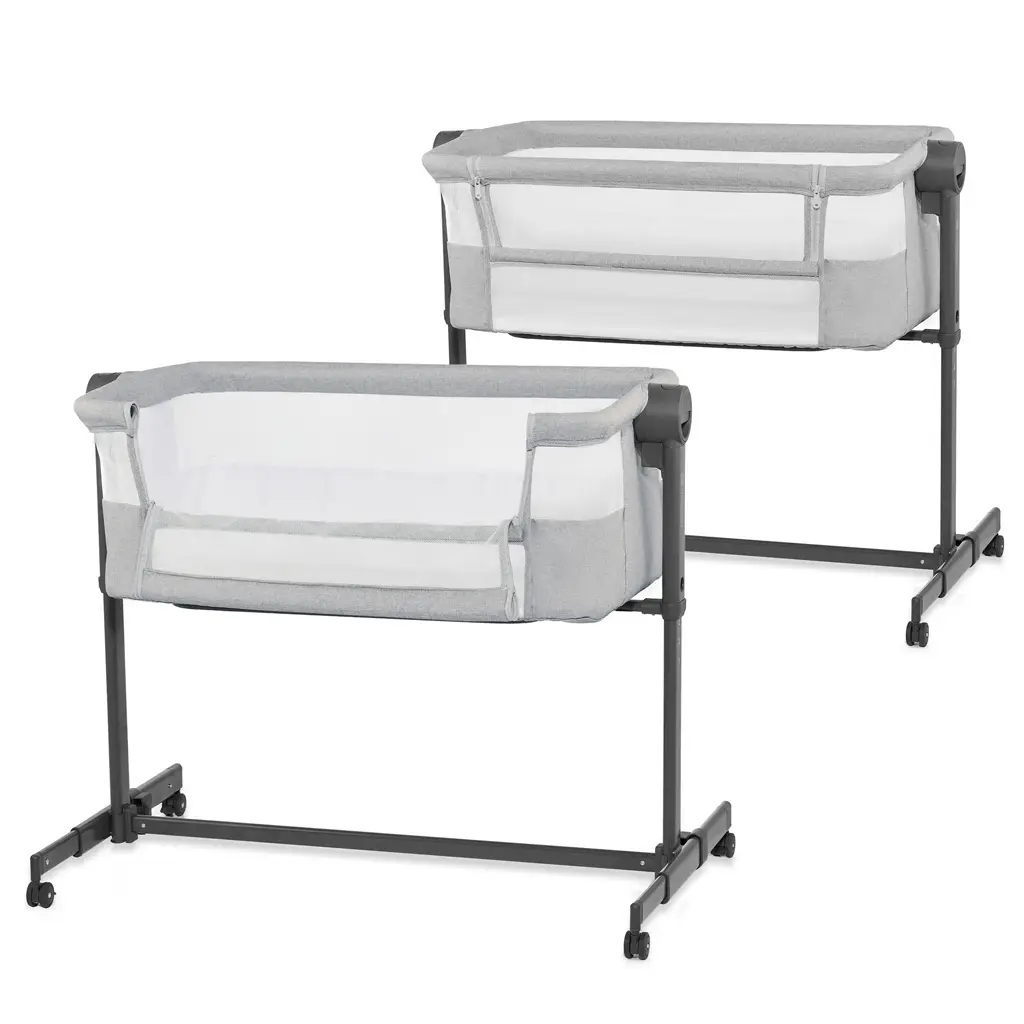 KINDERKRAFT Postieľka detská polohovateľná Nestee Up2 Full Light Grey