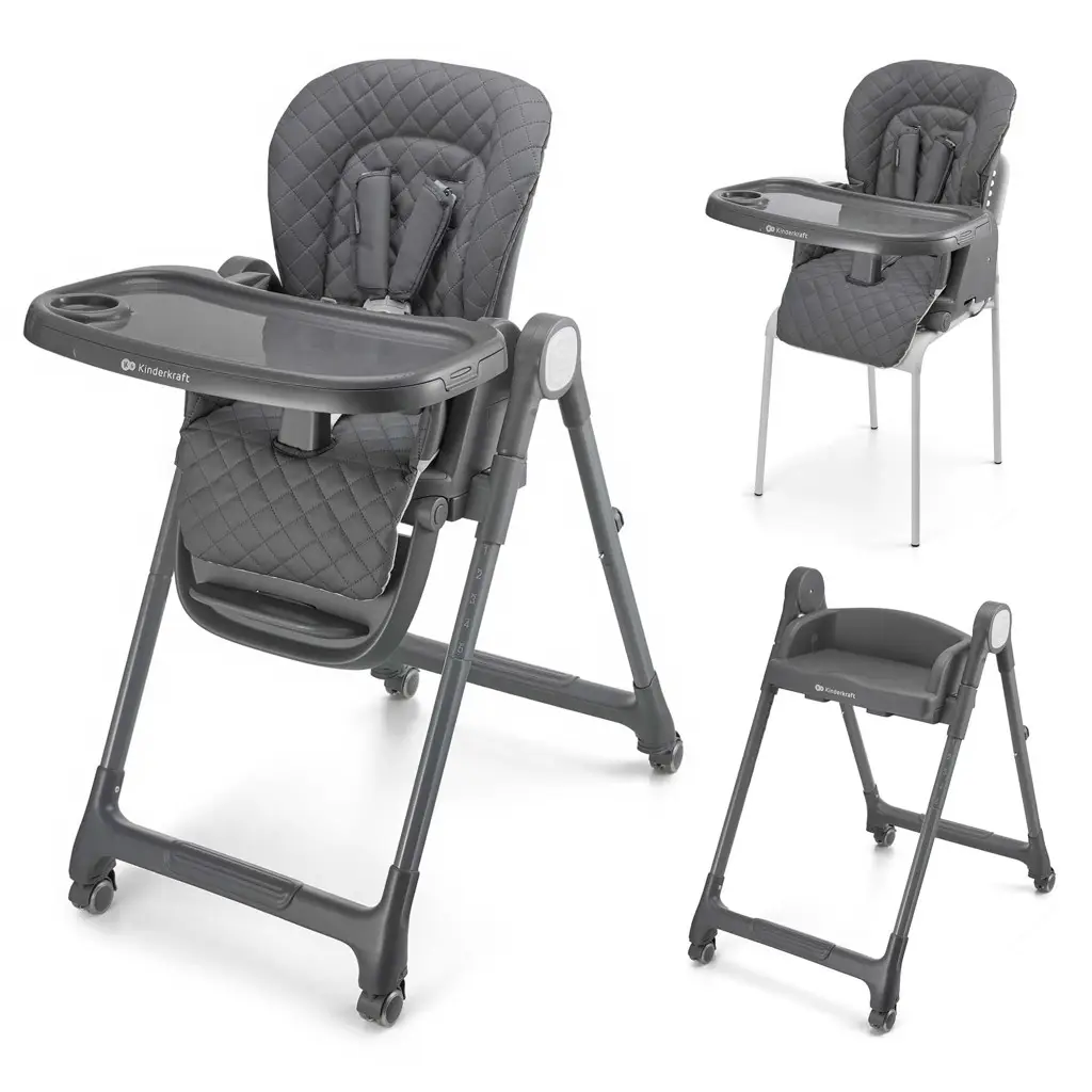 KINDERKRAFT Stolička jedálenská Tulo Grey
