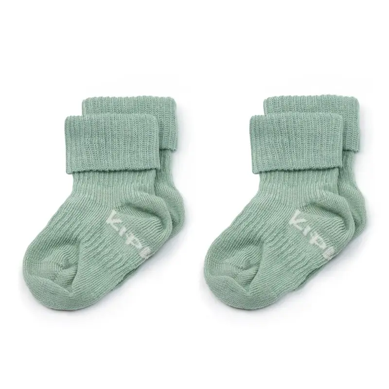KipKep Detské ponožky Stay-on-Socks 0-6m 2páry Pale Green