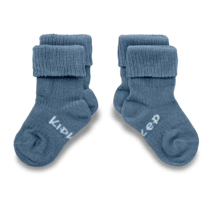 KipKep Detské ponožky Stay-on-Socks 6-12m 2páry Blue Heaven