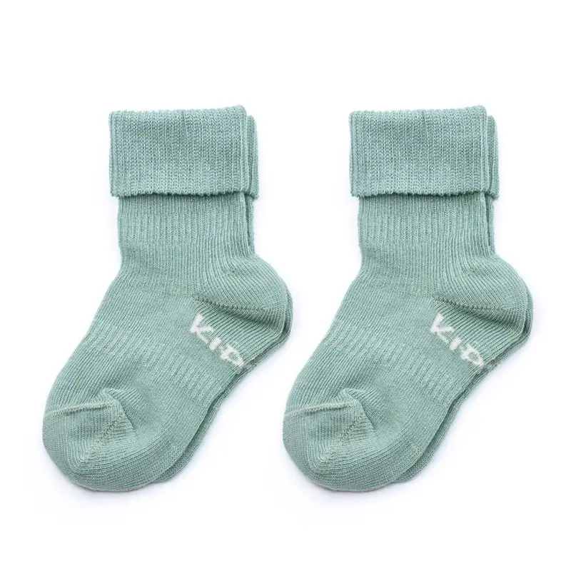 KipKep Detské ponožky Stay-on-Socks 6-12m 2páry Pale Green