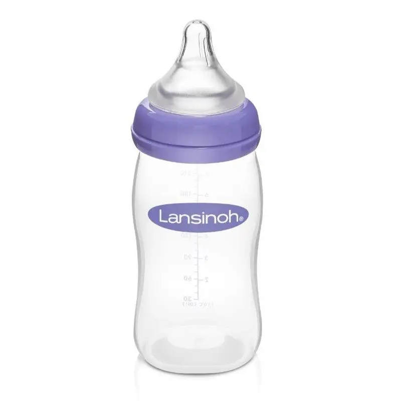 Lansinoh Dojčenská fľaša 240ml s NaturalWave TM cumlíkom (M)