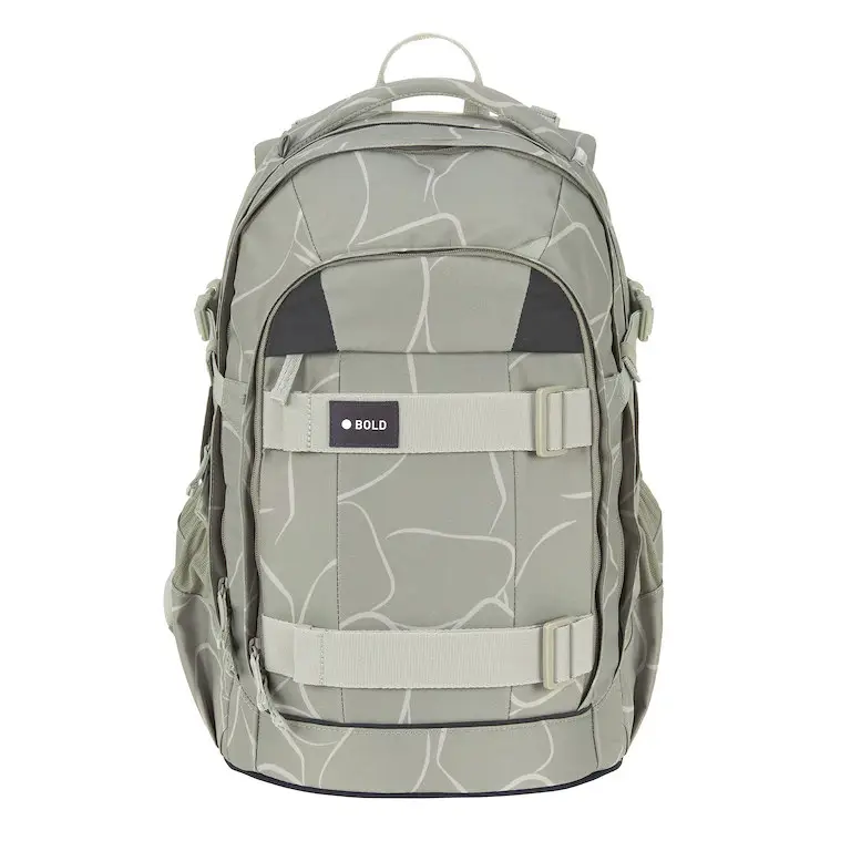 LÄSSIG School Backpack Origin Bold curve sage