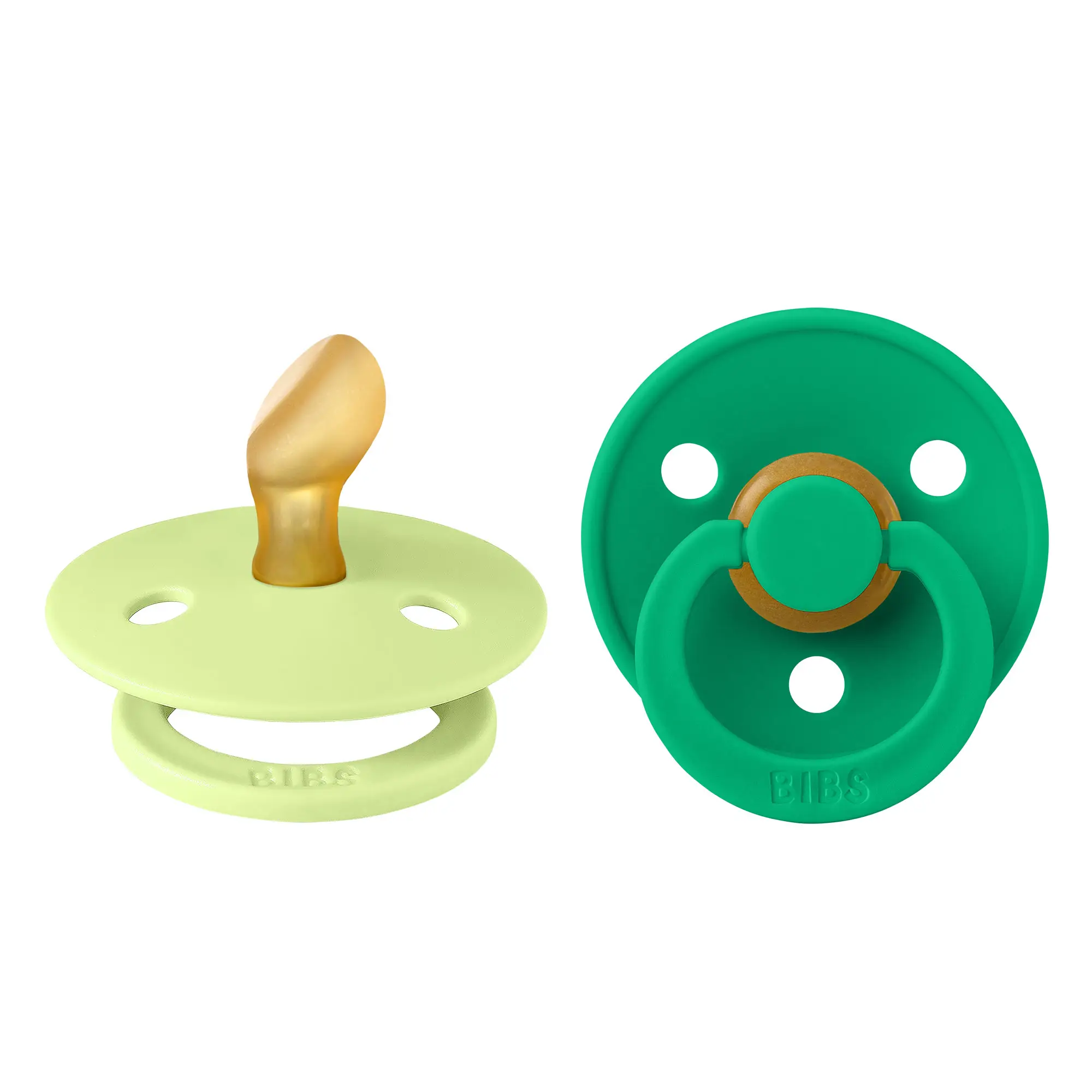 BIBS Colour anatomické cumlíky z prírodného kaučuku 2 ks - veľkosť 1 Matcha / Cactus