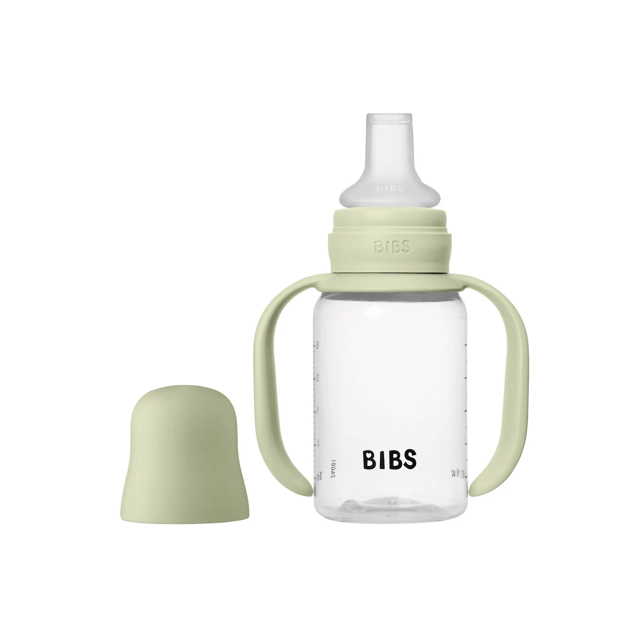 BIBS detská fľaša so silikónovým náustkom 150 ml sage