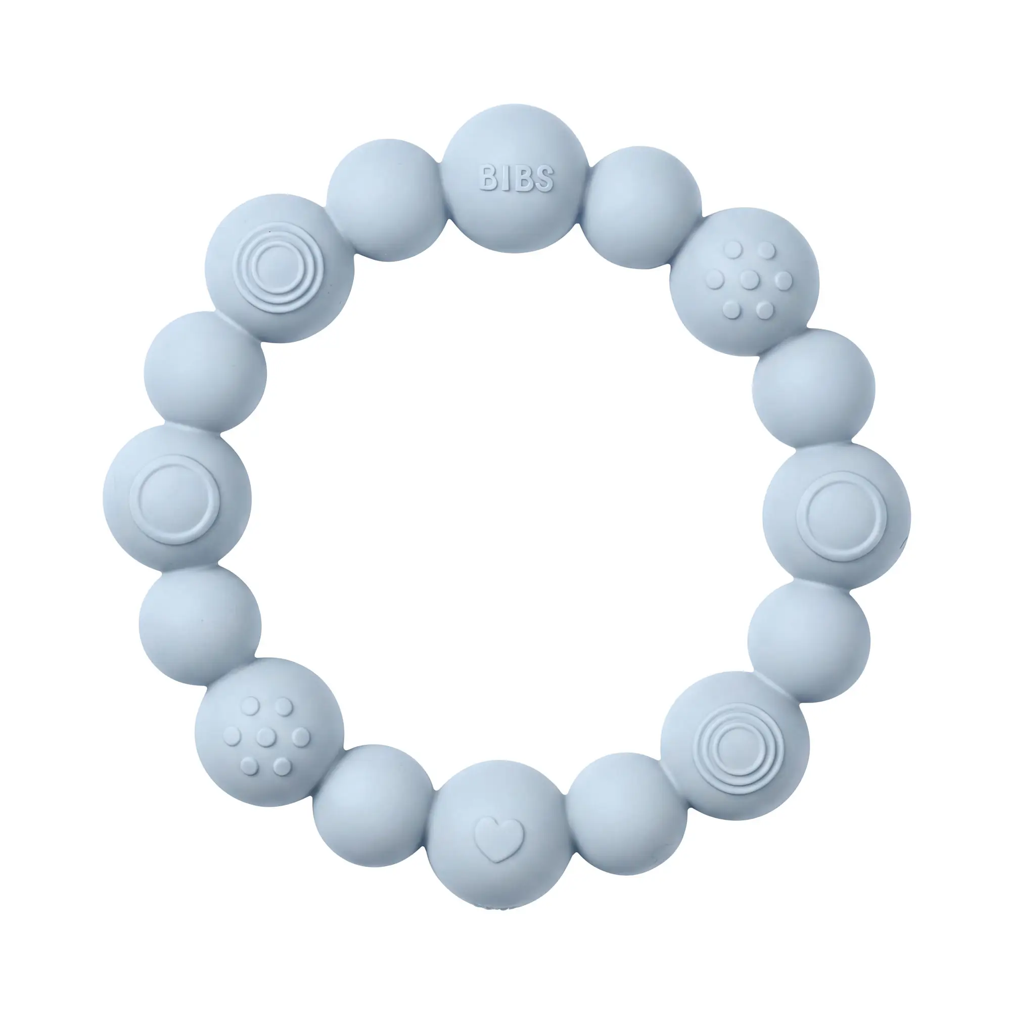BIBS náramkové hryzátko zo silikónu baby-blue