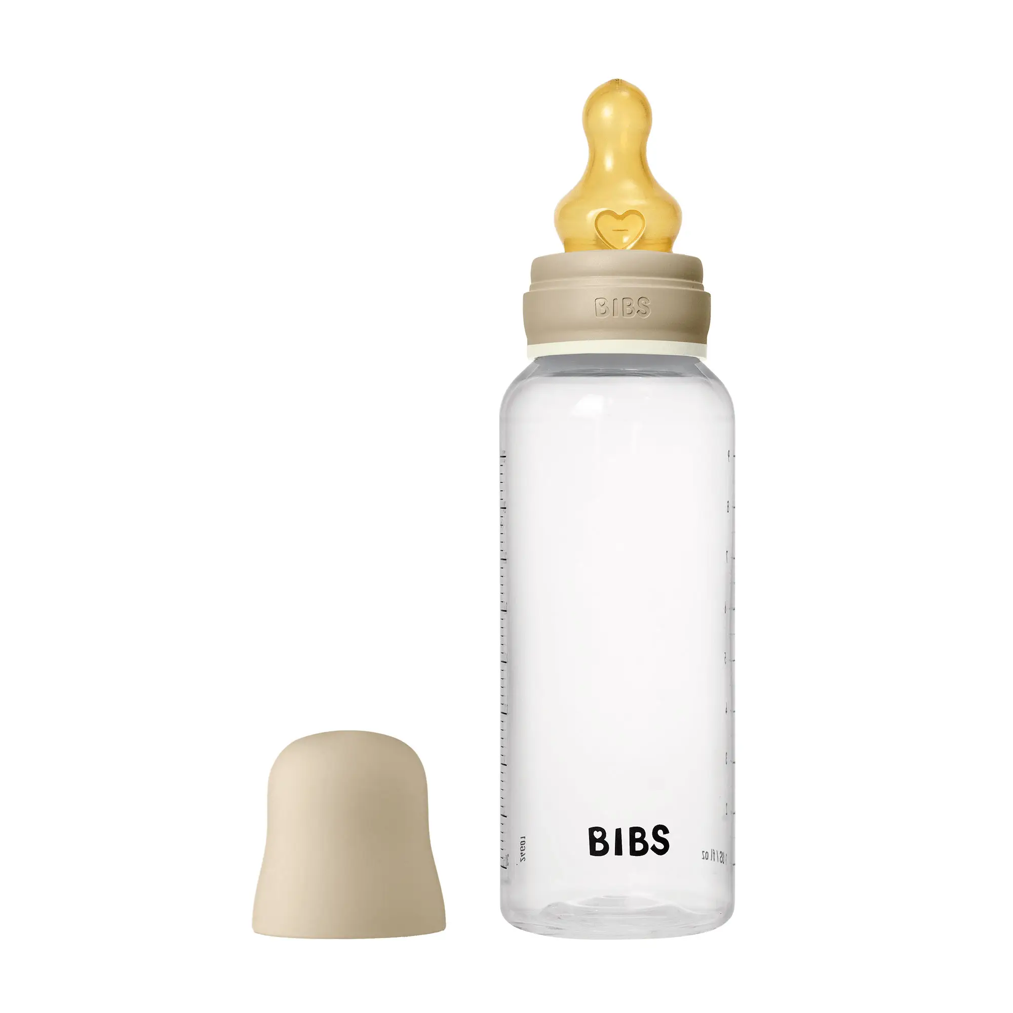 BIBS nočná antikoliková fľaša s kaučukovým cumlíkom 270ml vanilla